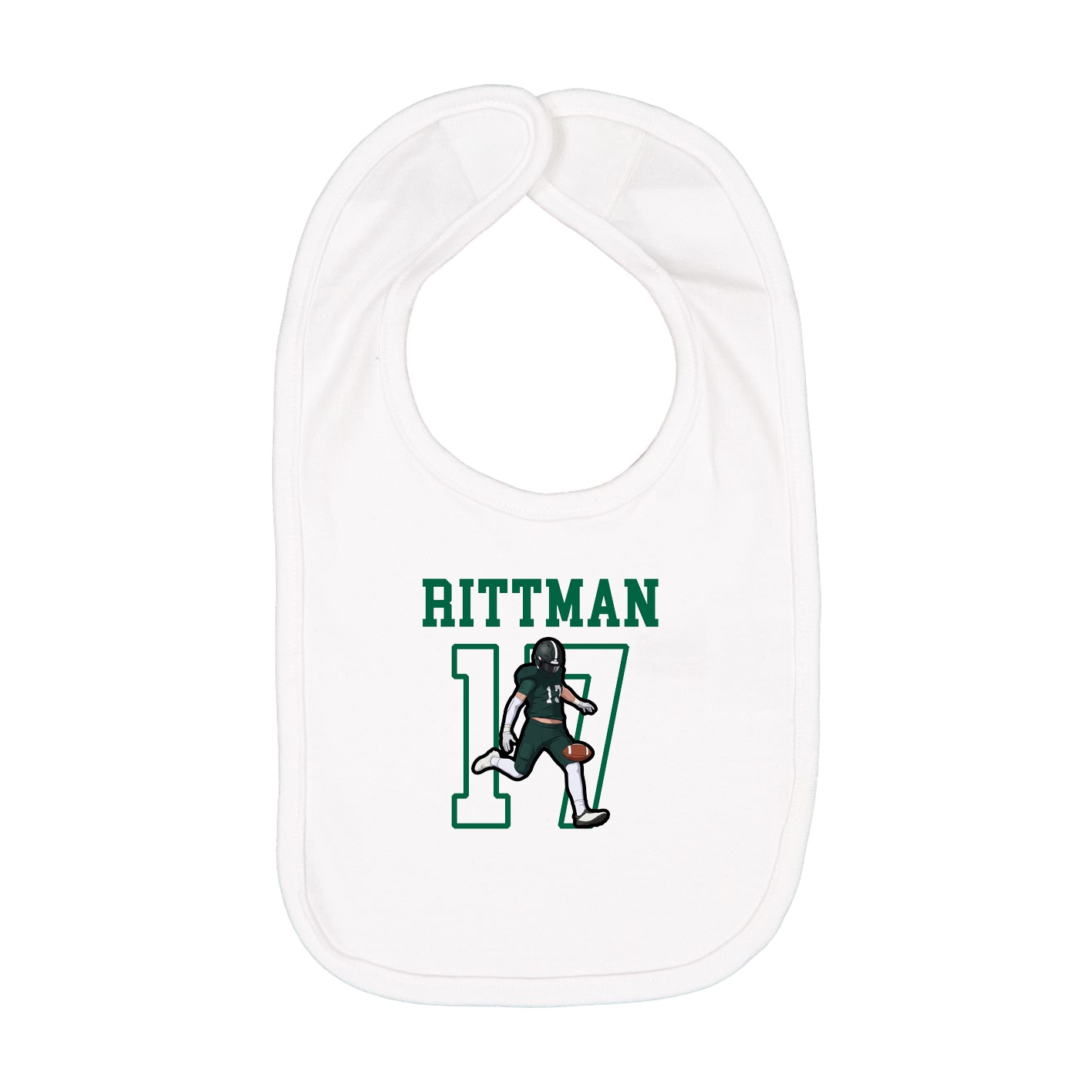 Infant Bib — Shirsey in White