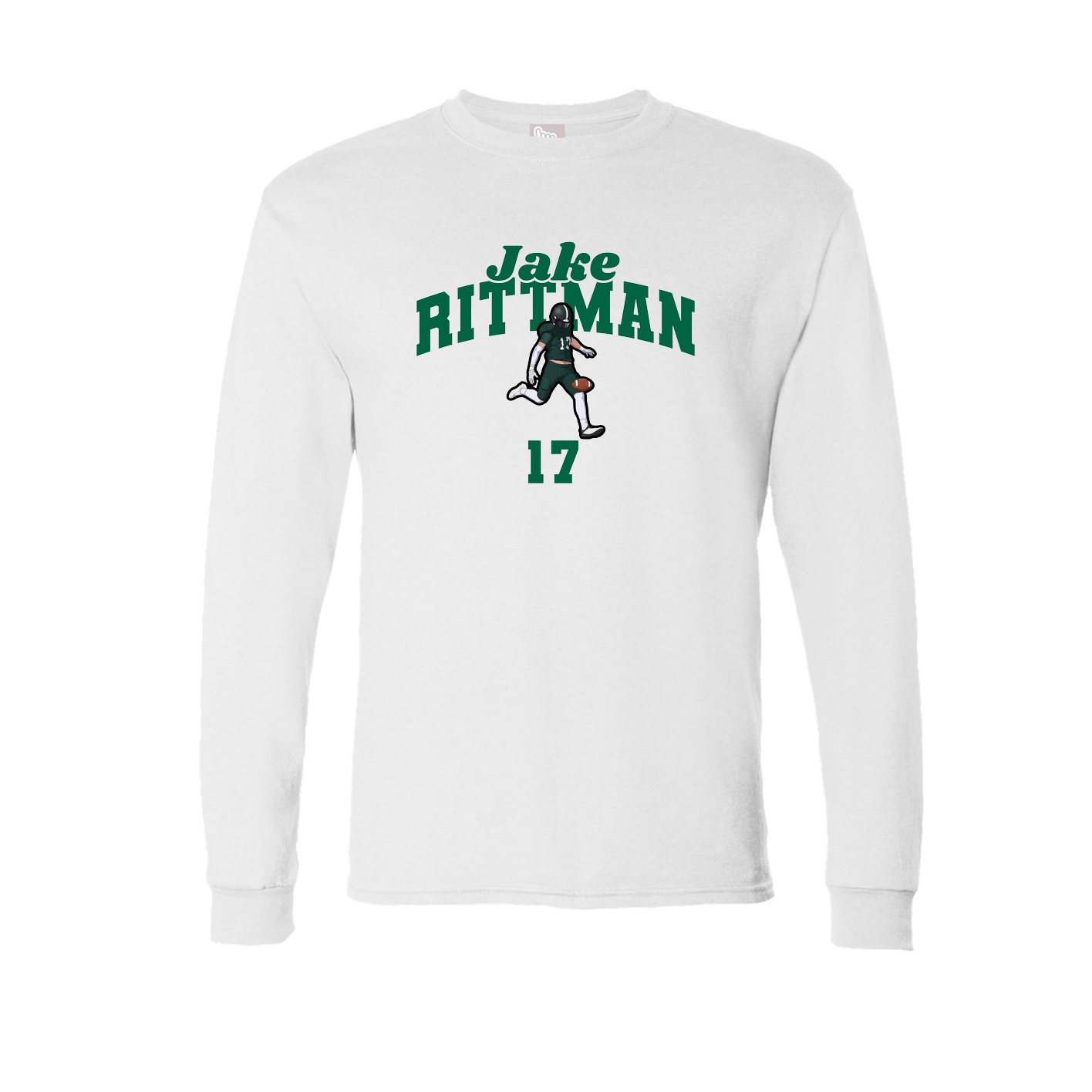 Long Sleeve Tee — Signature Arch in White