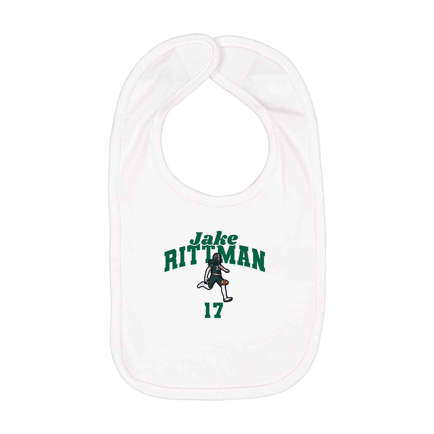 Infant Bib — Signature Arch in White