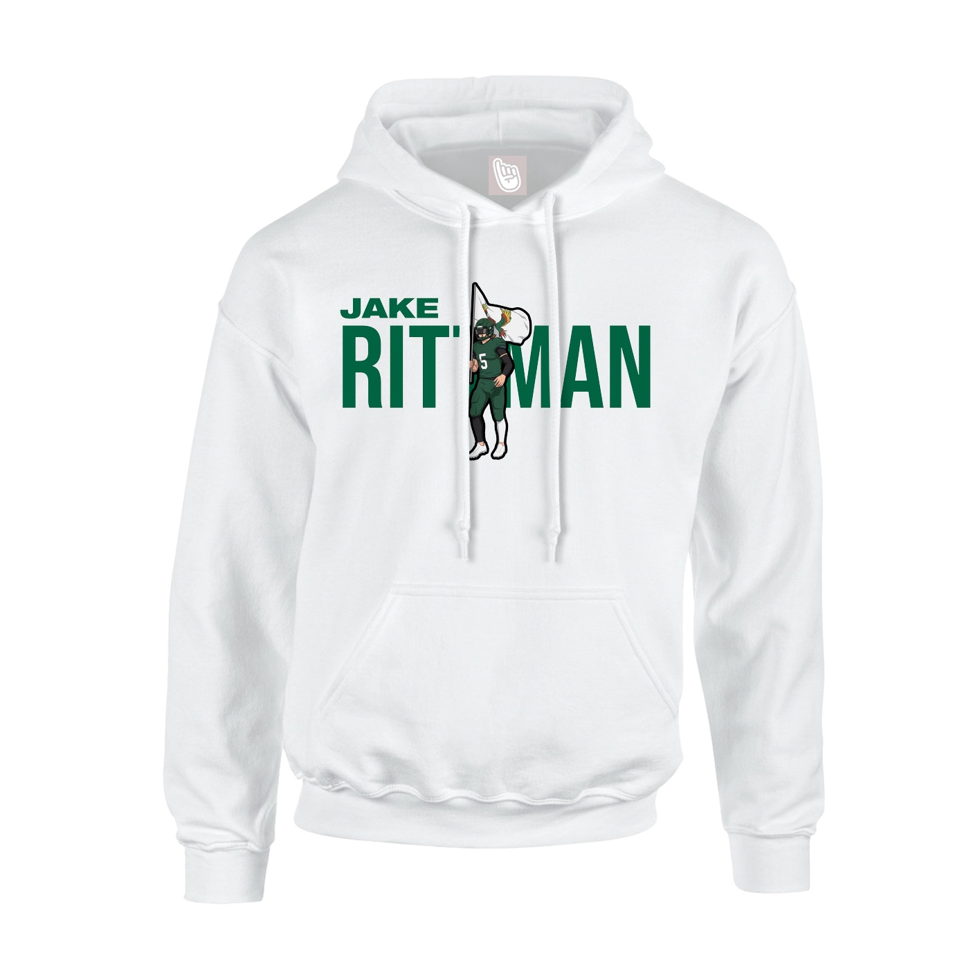 Youth Hoodie — Player Name in White