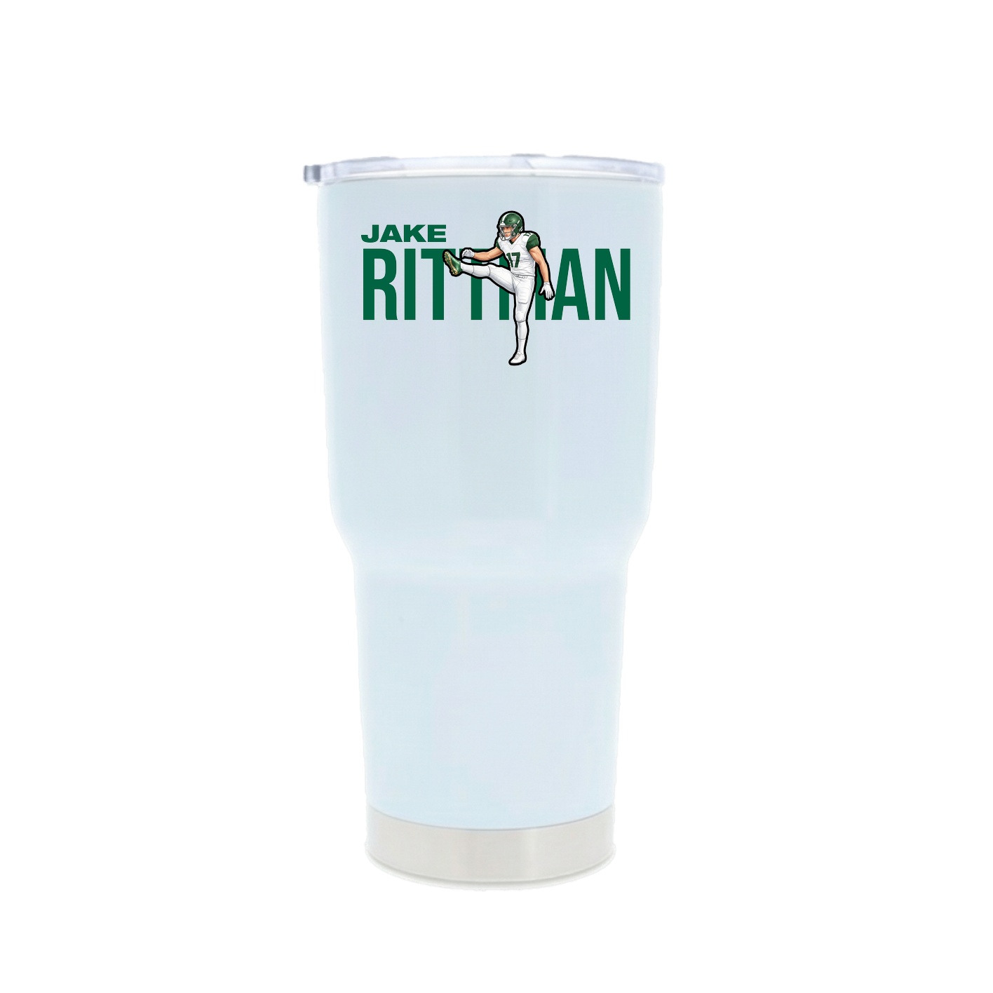 30oz Stainless Steel Tumbler — Player Name in White