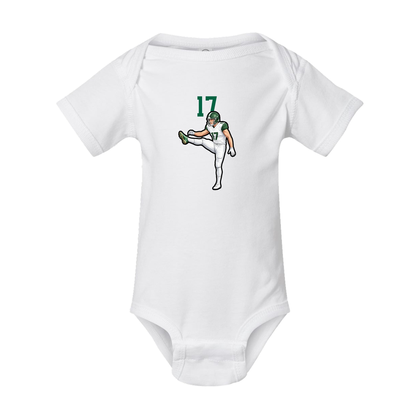 Baby Onesie — Number Top in White