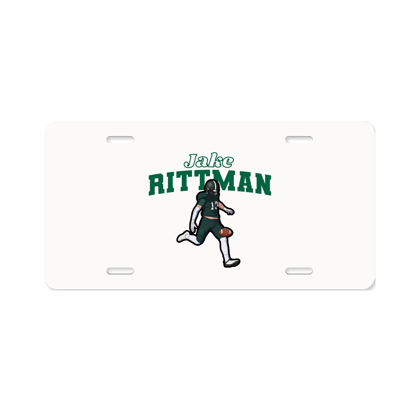 License Plate — Name Arch in Classic