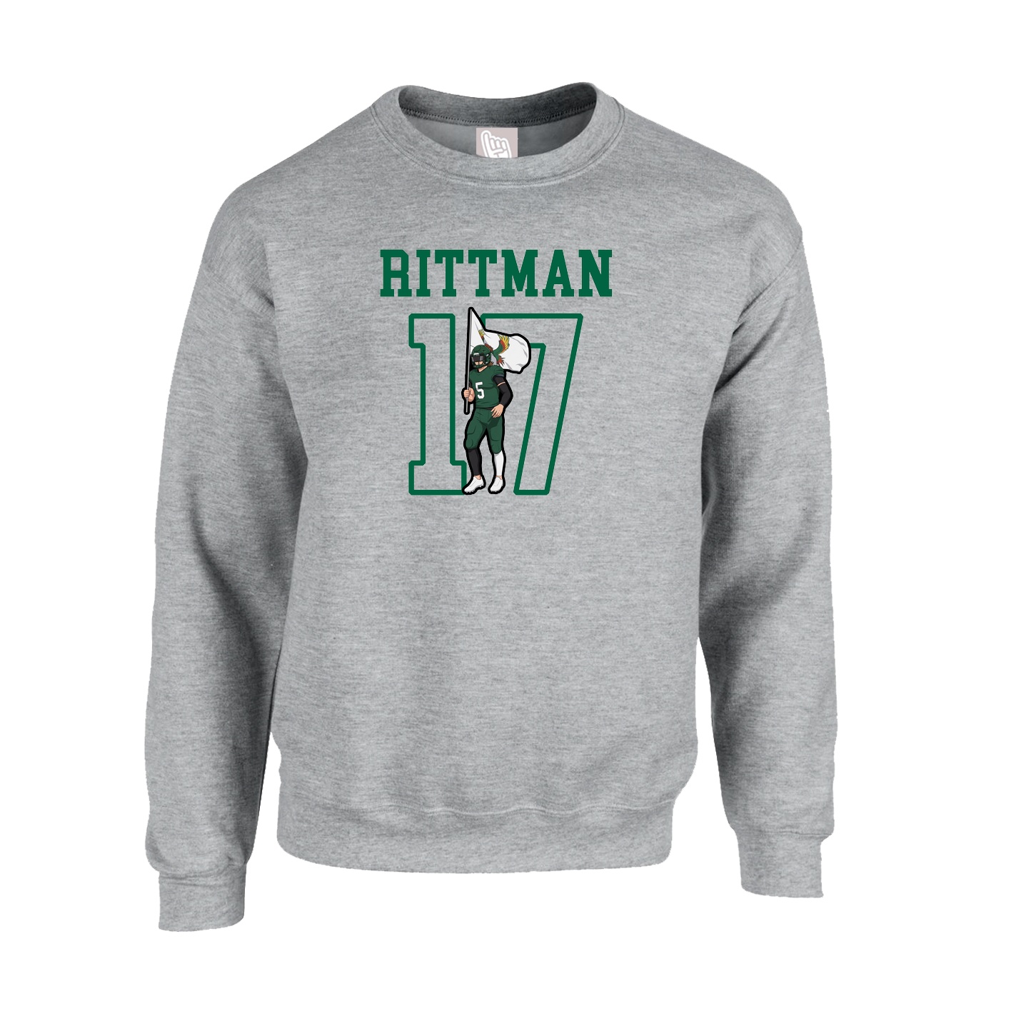 Fleece Crew — Shirsey in Grey