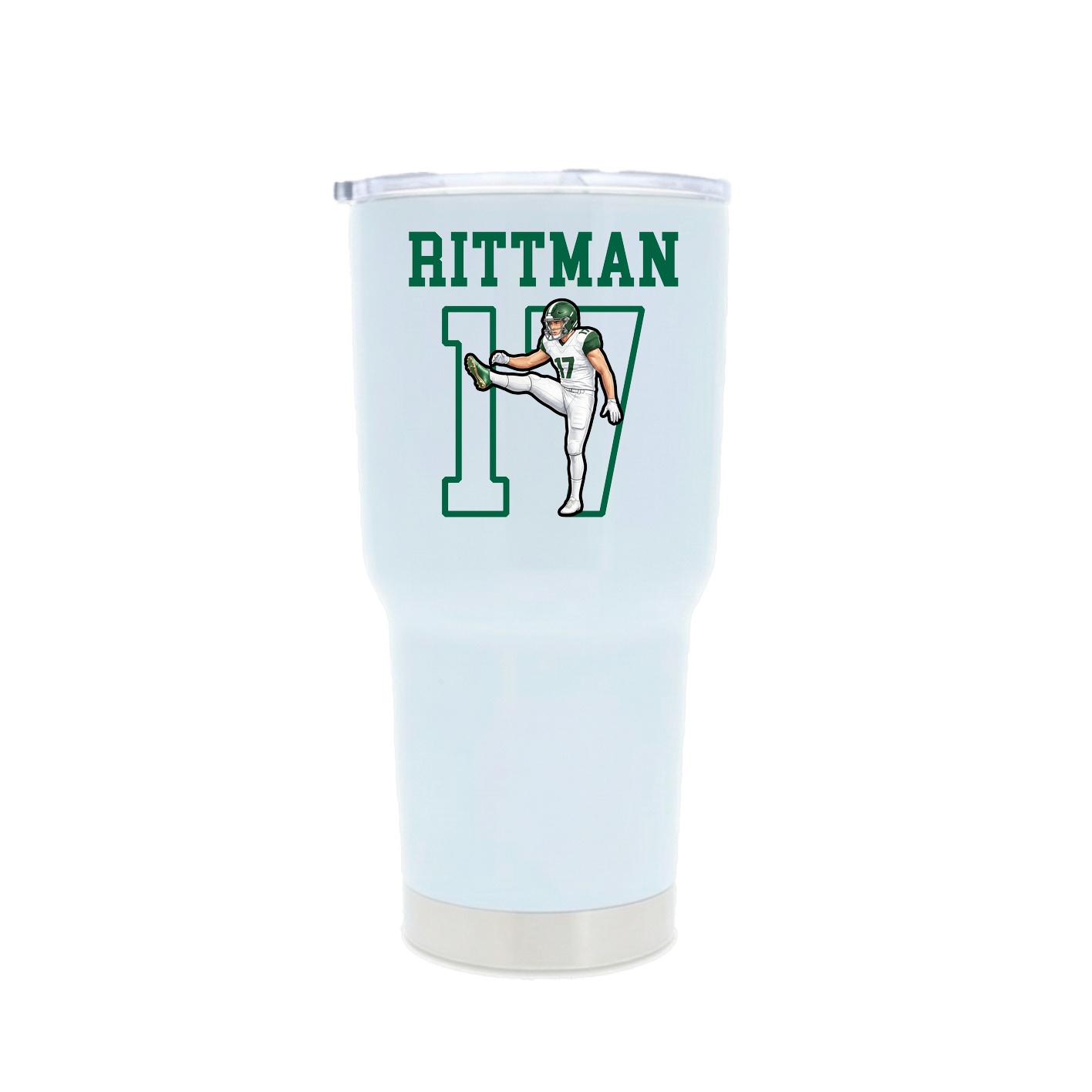 30oz Stainless Steel Tumbler — Shirsey in White