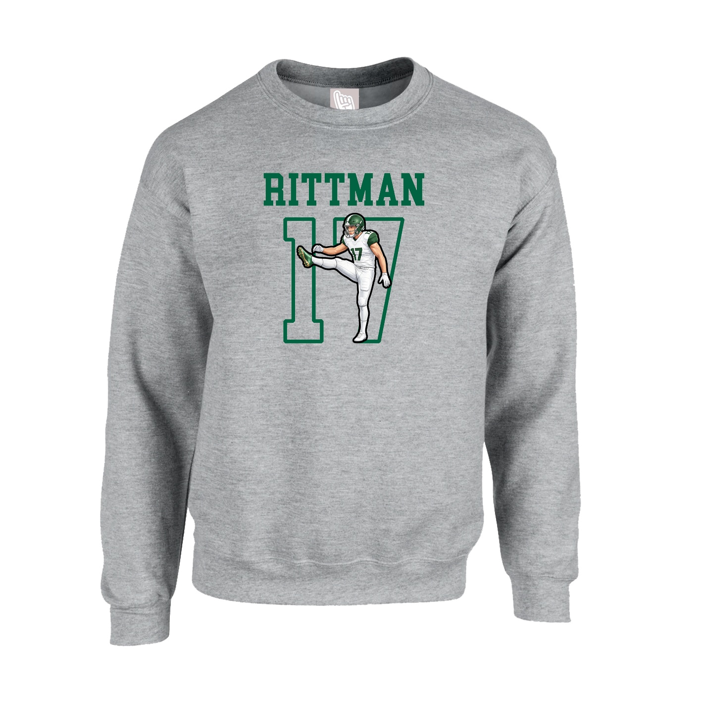 Fleece Crew — Shirsey in Grey