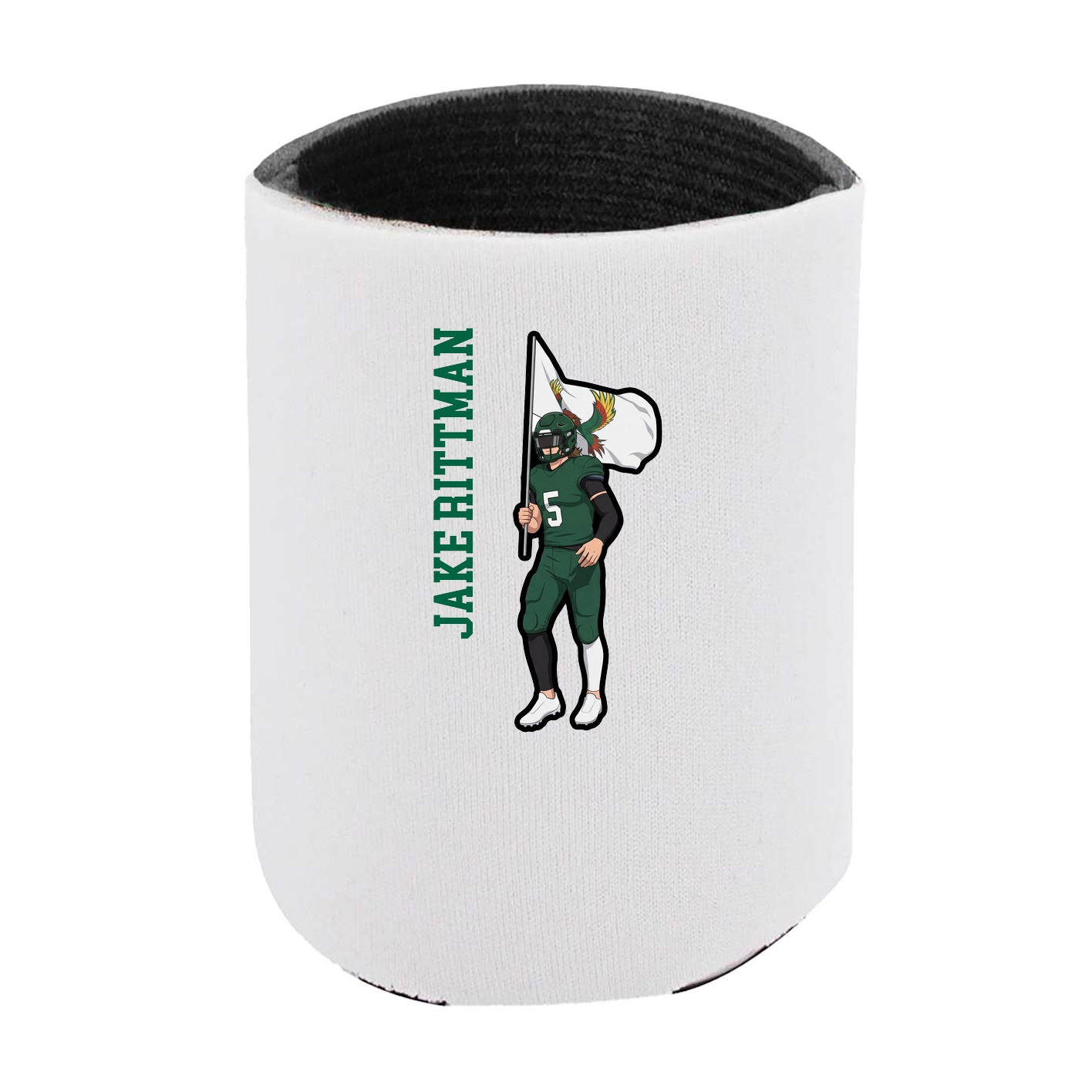 Can Holder — Name Vertical in White
