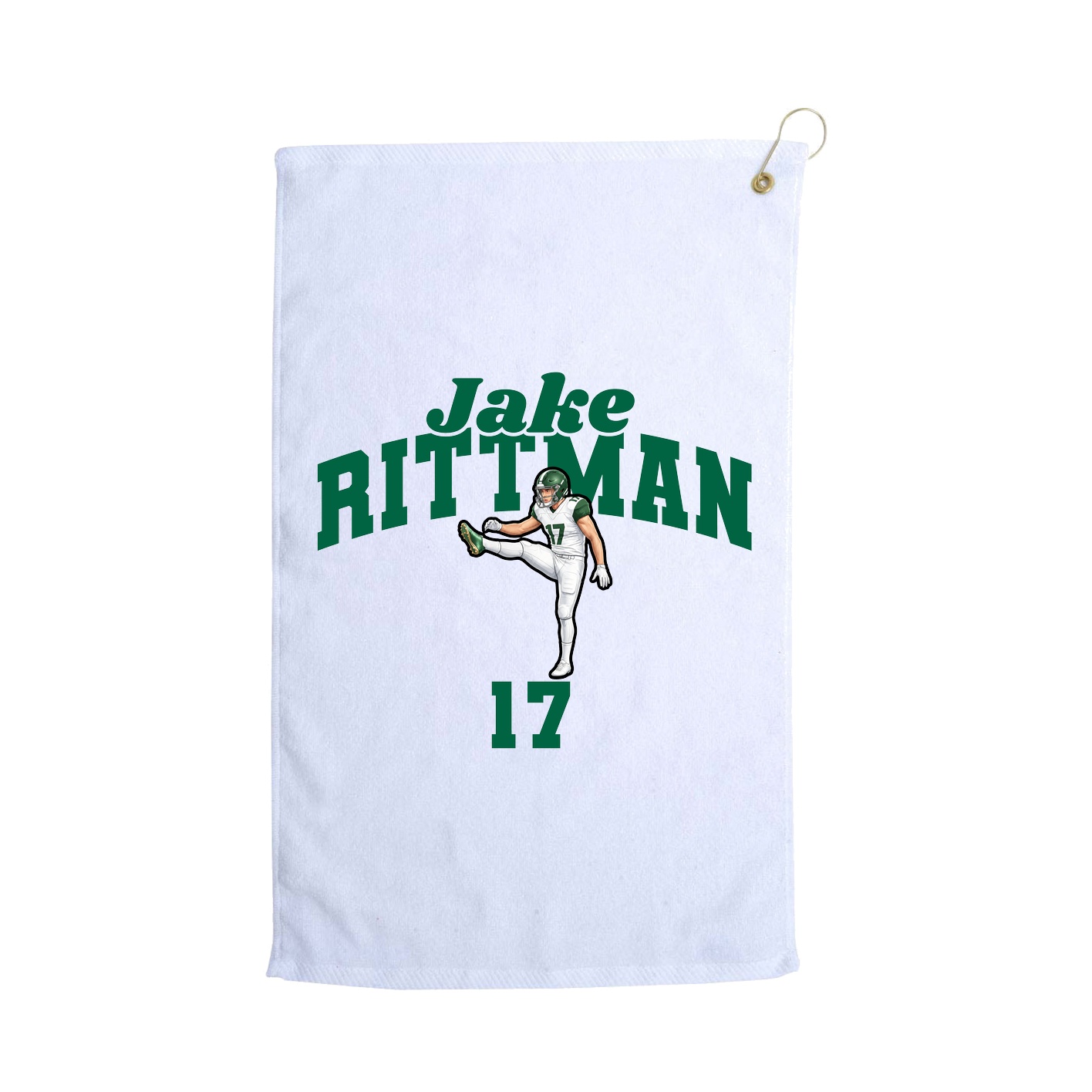 Golf Towel — Signature Arch in White