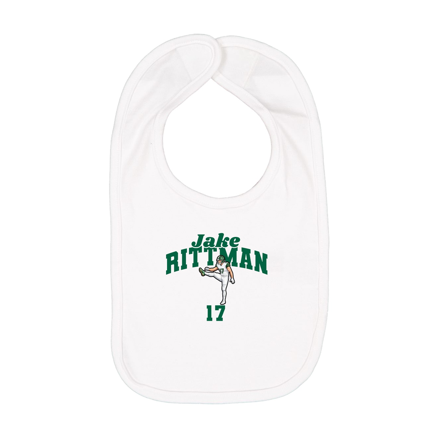 Infant Bib — Signature Arch in White