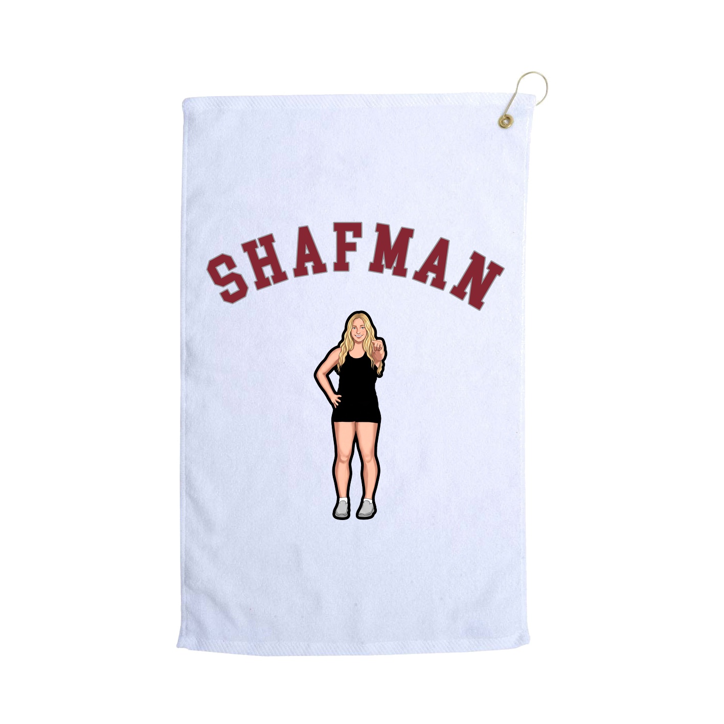 Golf Towel — Shirsey Arch in White
