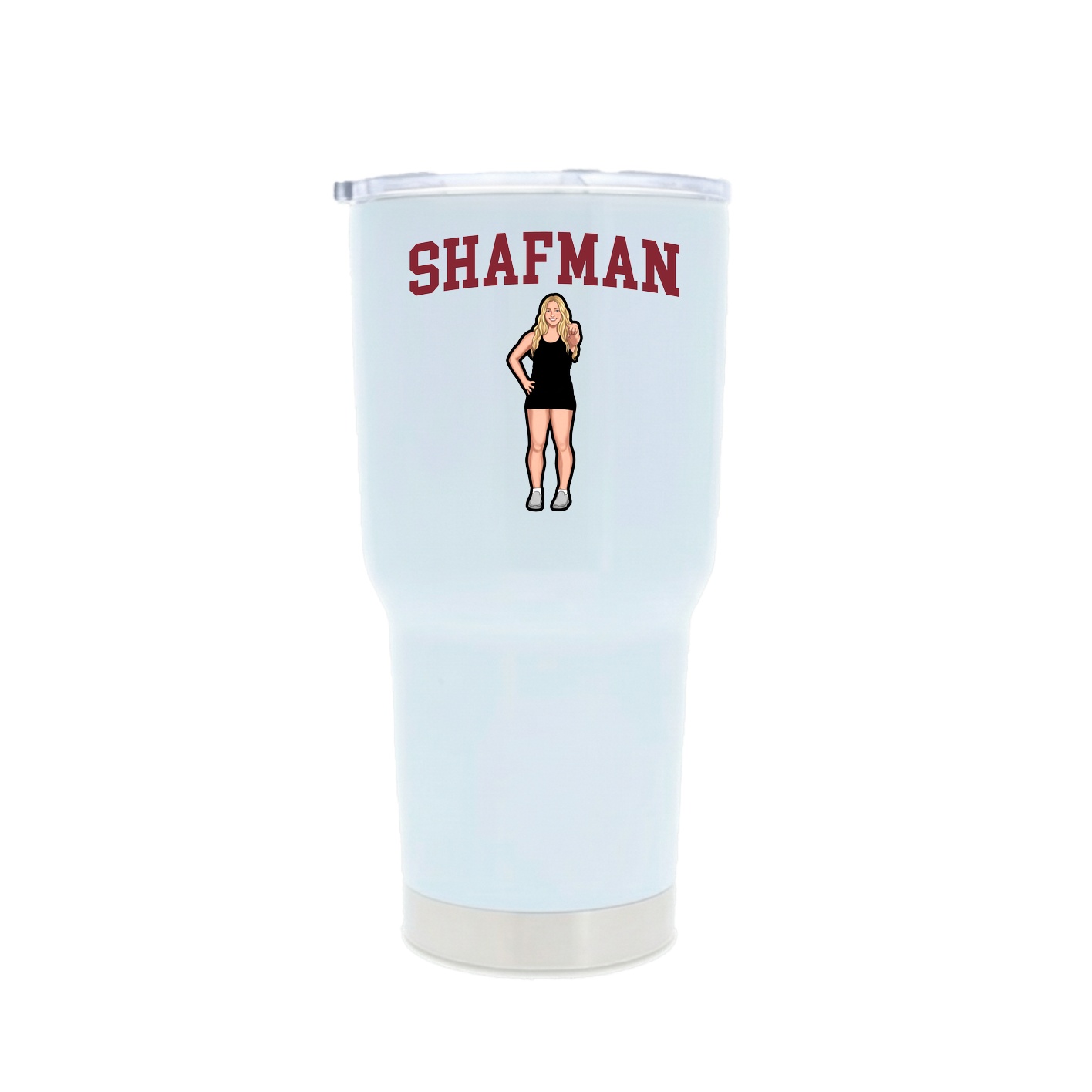 30oz Stainless Steel Tumbler — Shirsey in White