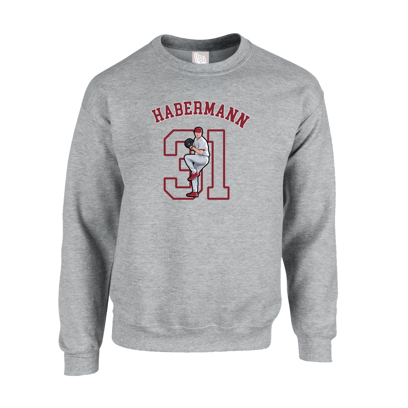 Fleece Crew — Shirsey Arch in Grey