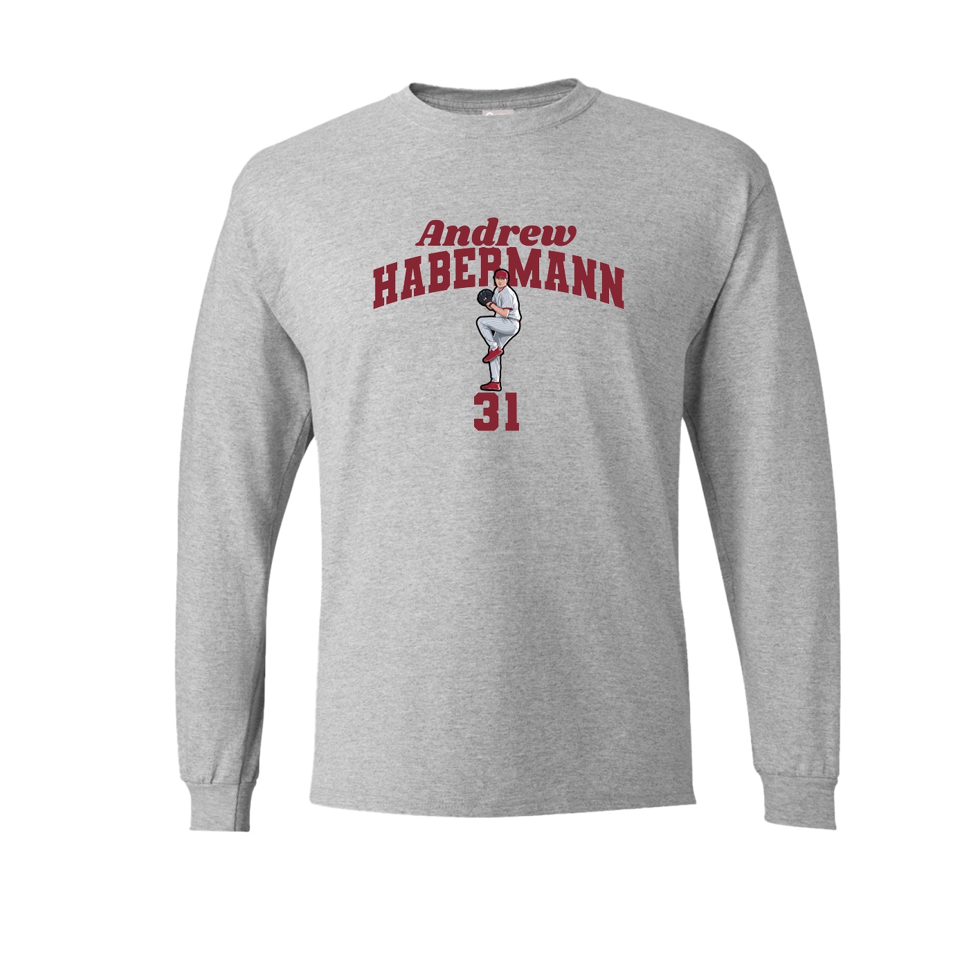 Long Sleeve Tee — Signature Arch in Grey