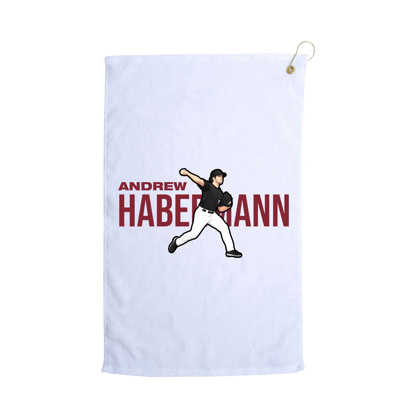 Golf Towel — Player Name in White