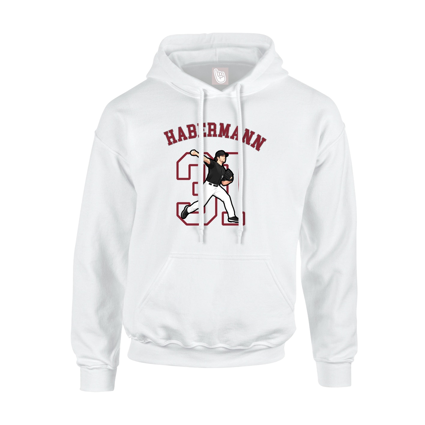 Hoodie — Shirsey Arch in White