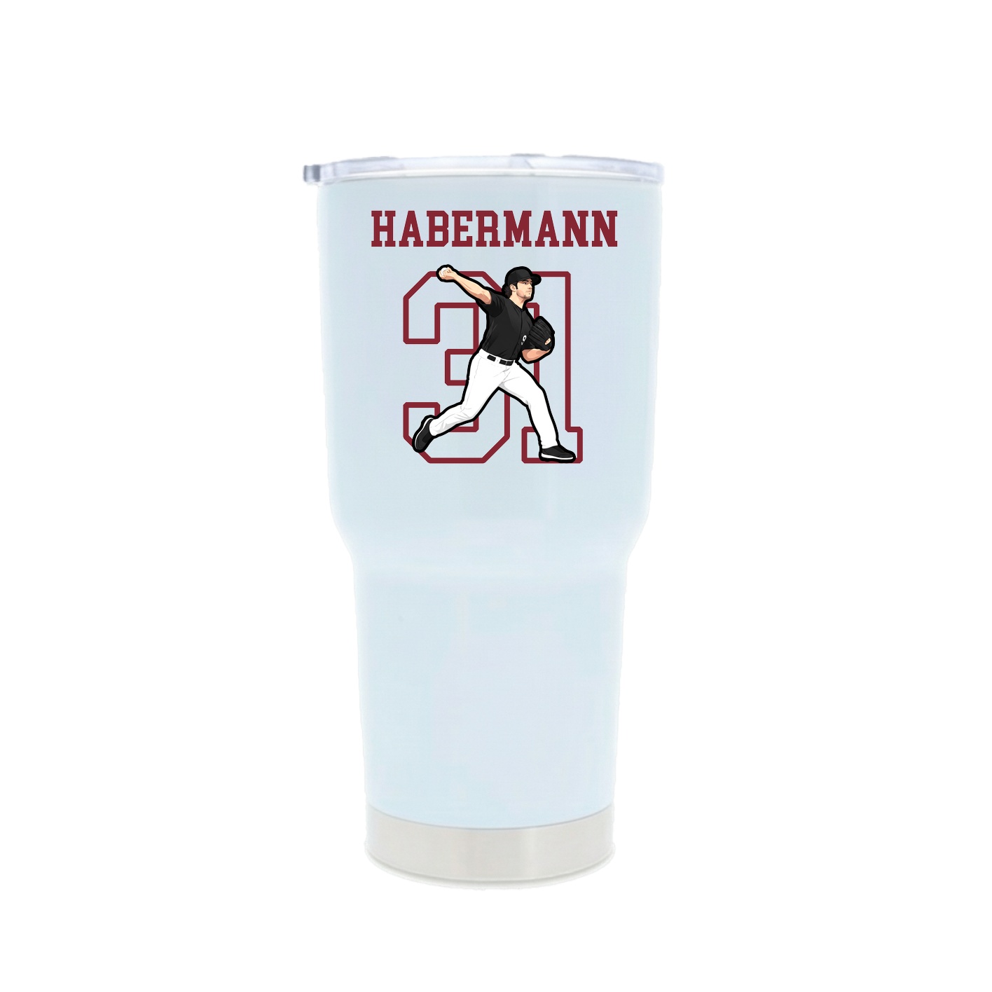 30oz Stainless Steel Tumbler — Shirsey in White