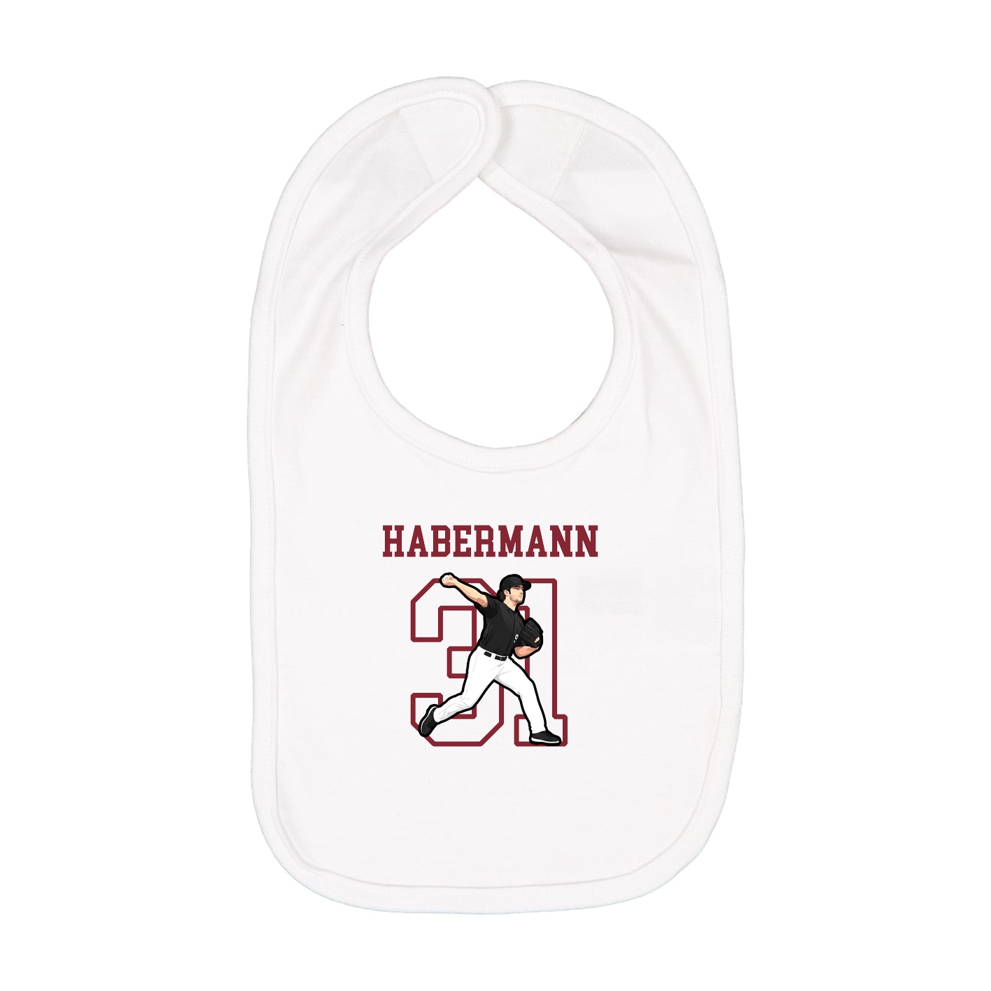 Infant Bib — Shirsey in White