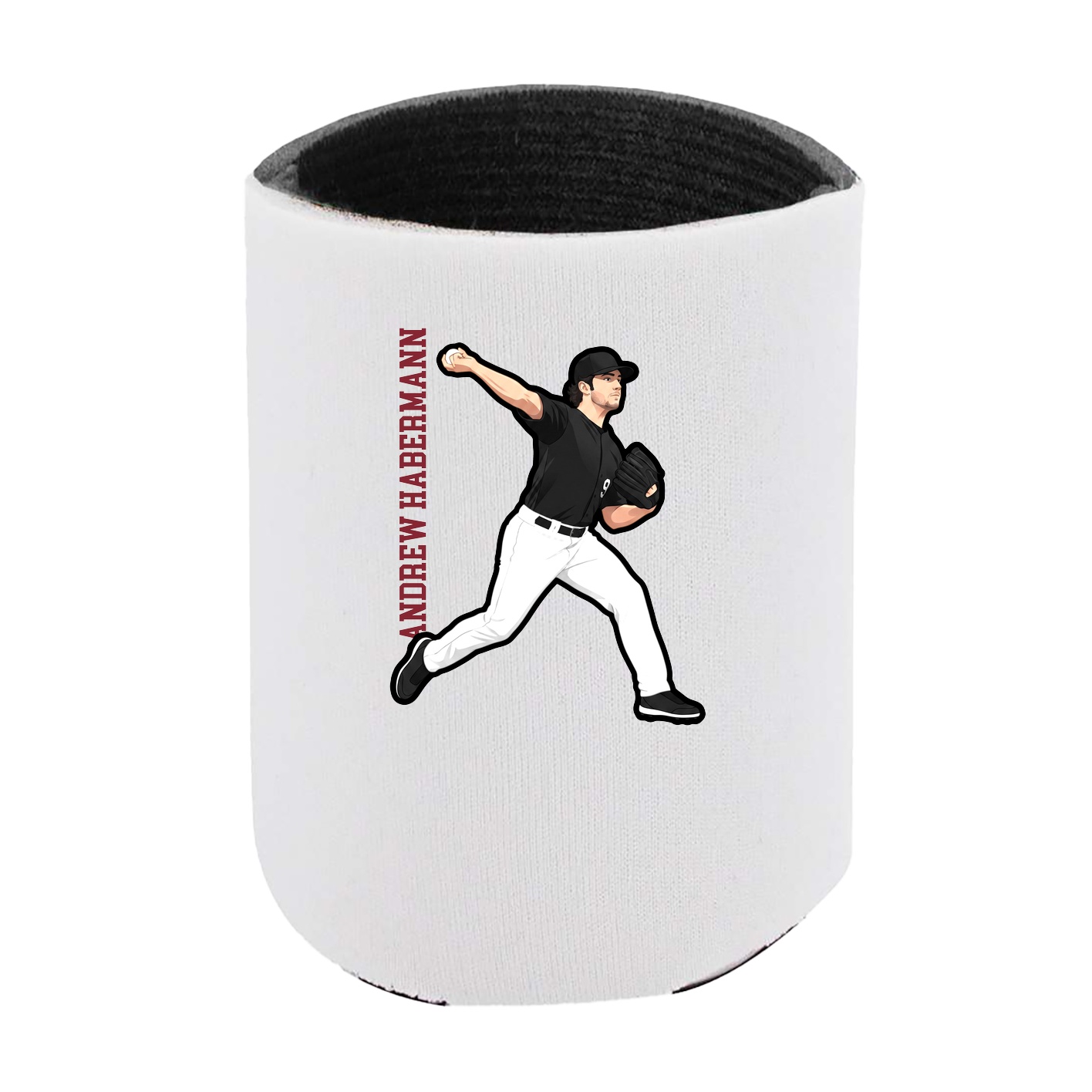 Can Holder — Name Vertical in White