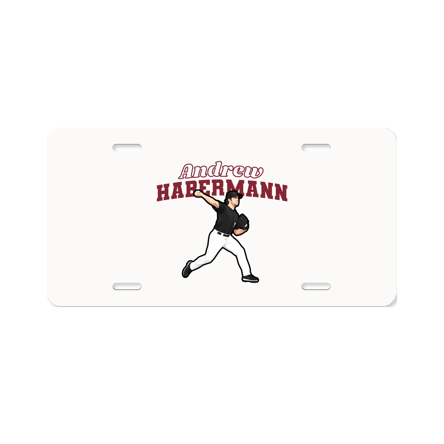 License Plate — Name Arch in Classic