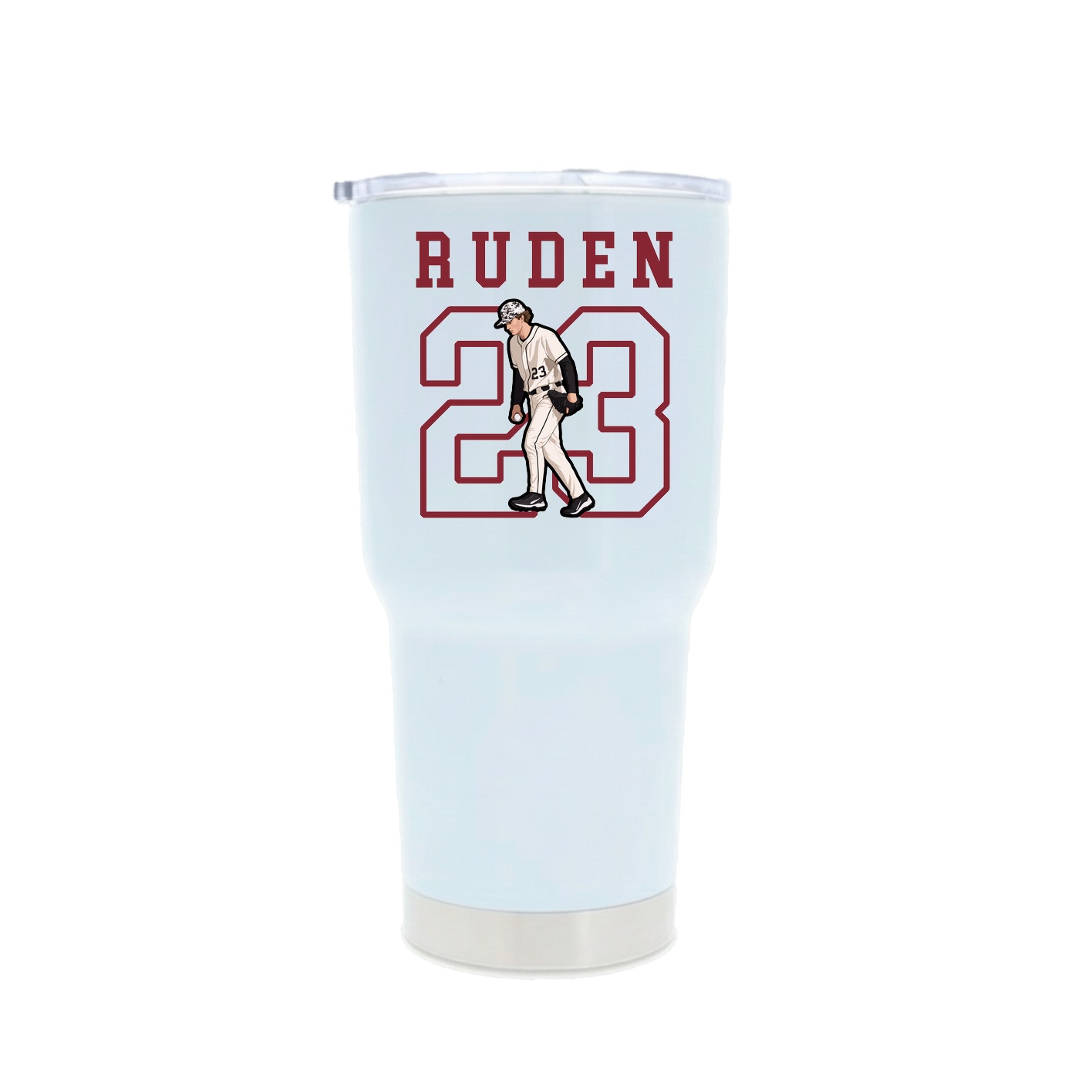 30oz Stainless Steel Tumbler — Shirsey in White