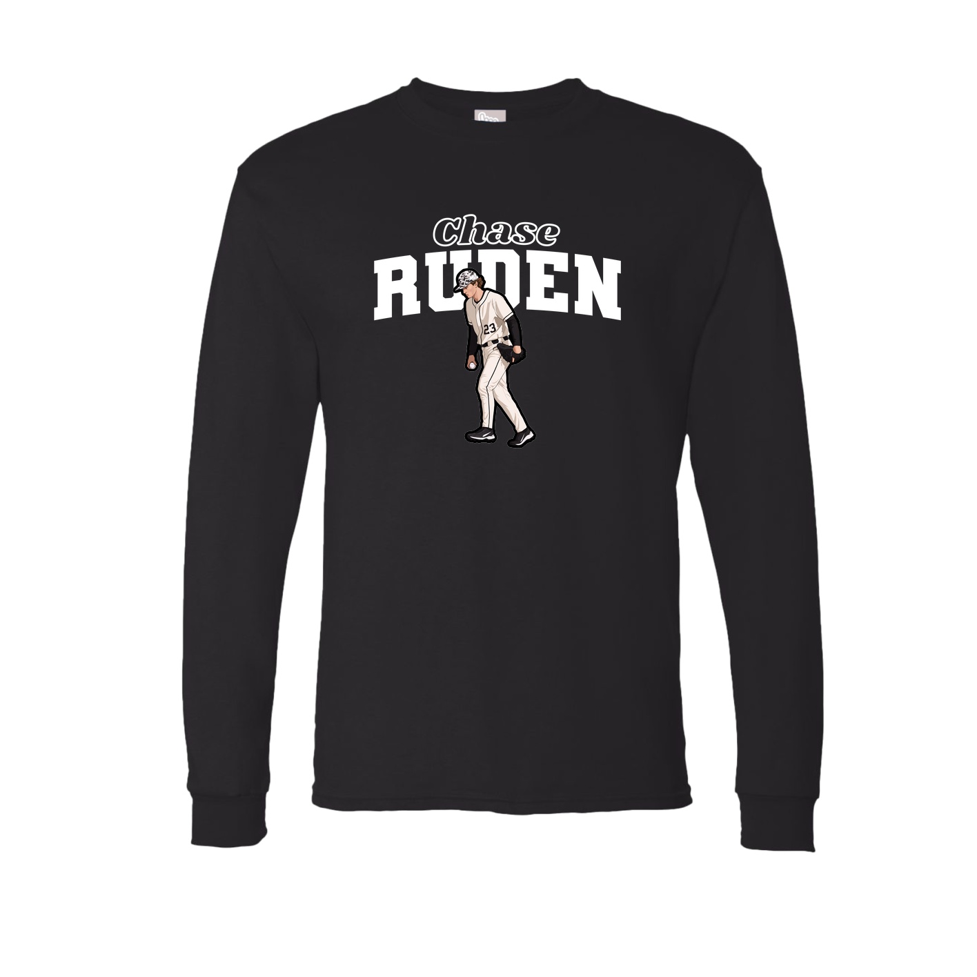 Long Sleeve Tee — Name Arch in Black
