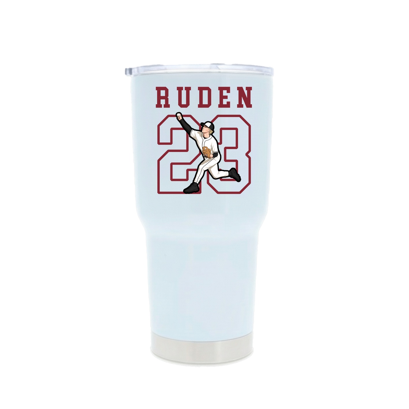 30oz Stainless Steel Tumbler — Shirsey in White