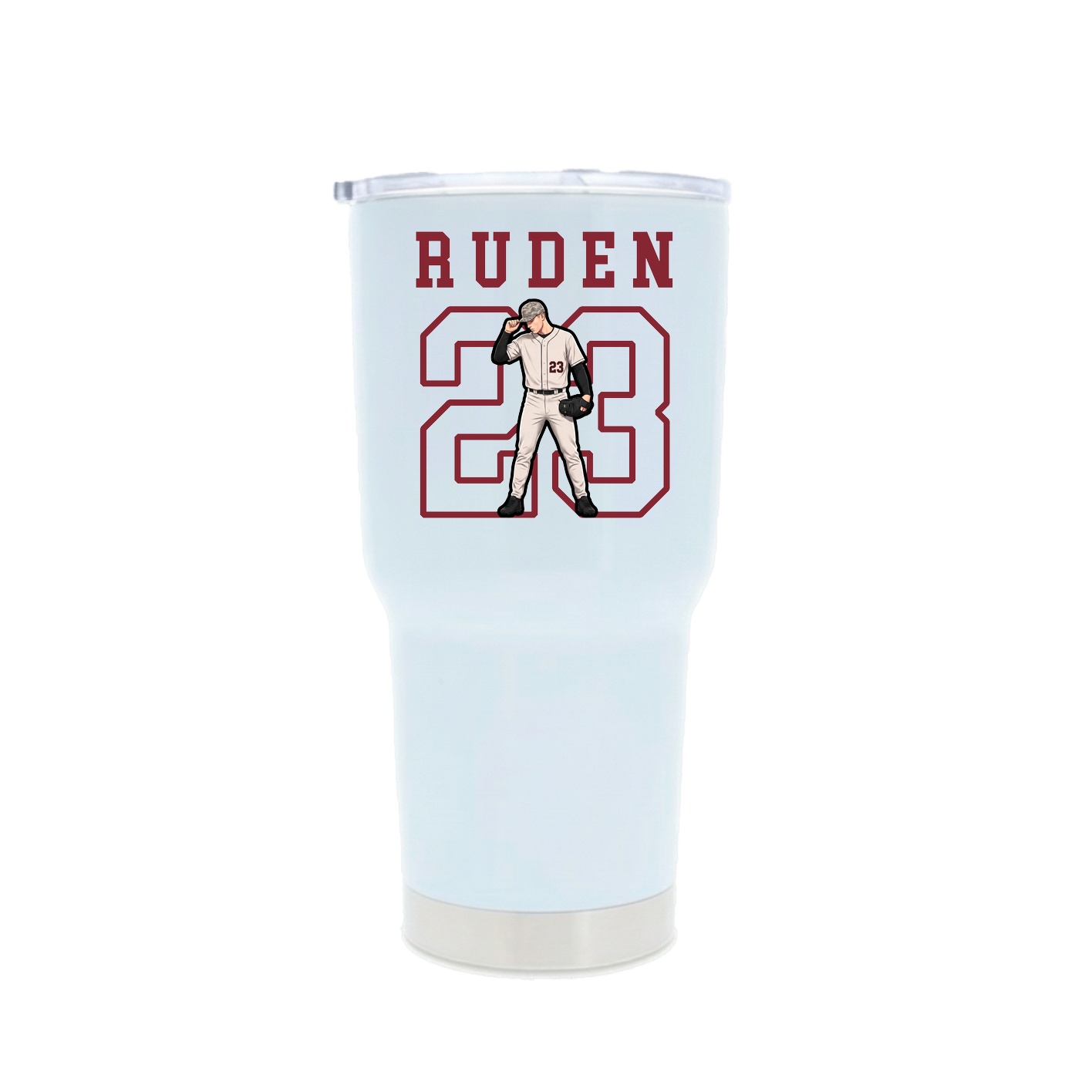 30oz Stainless Steel Tumbler — Shirsey in White