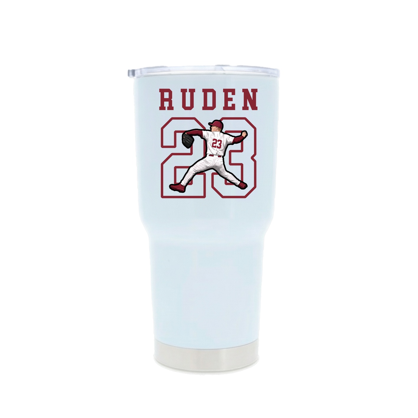 30oz Stainless Steel Tumbler — Shirsey in White