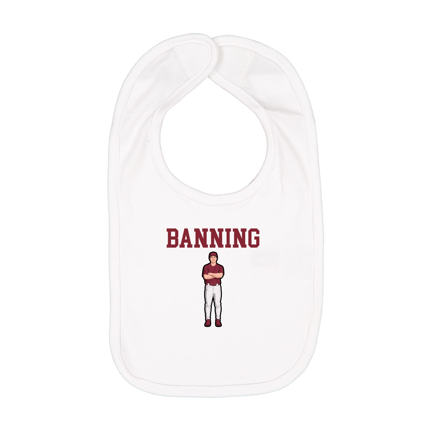 Infant Bib — Shirsey in White