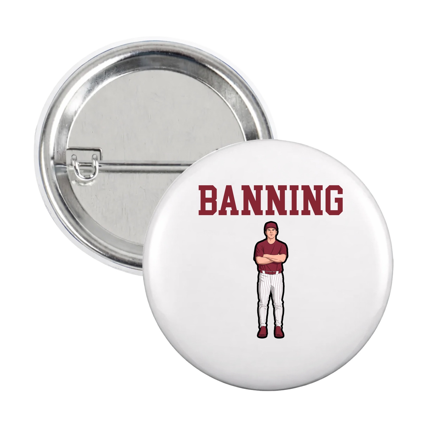 Game Day Button — Shirsey in White