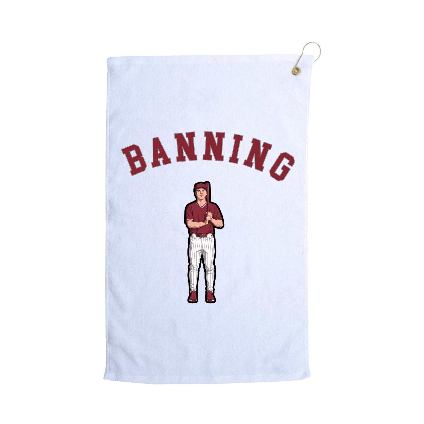 Golf Towel — Shirsey Arch in White