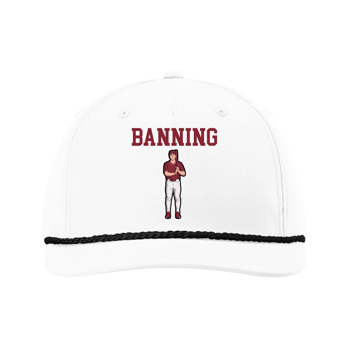 Five-Panel Classic Rope Cap — Shirsey in White