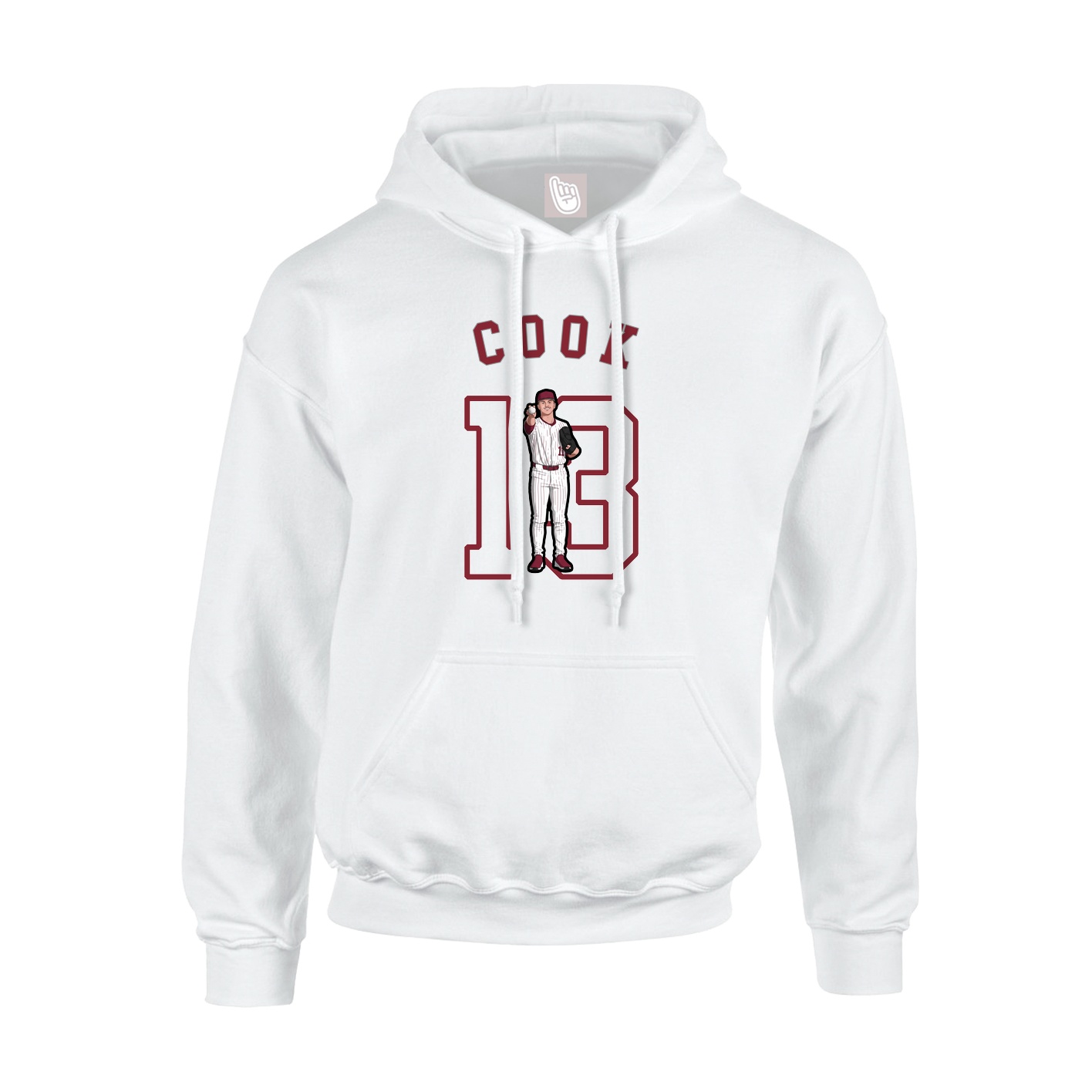 Youth Hoodie — Shirsey Arch in White