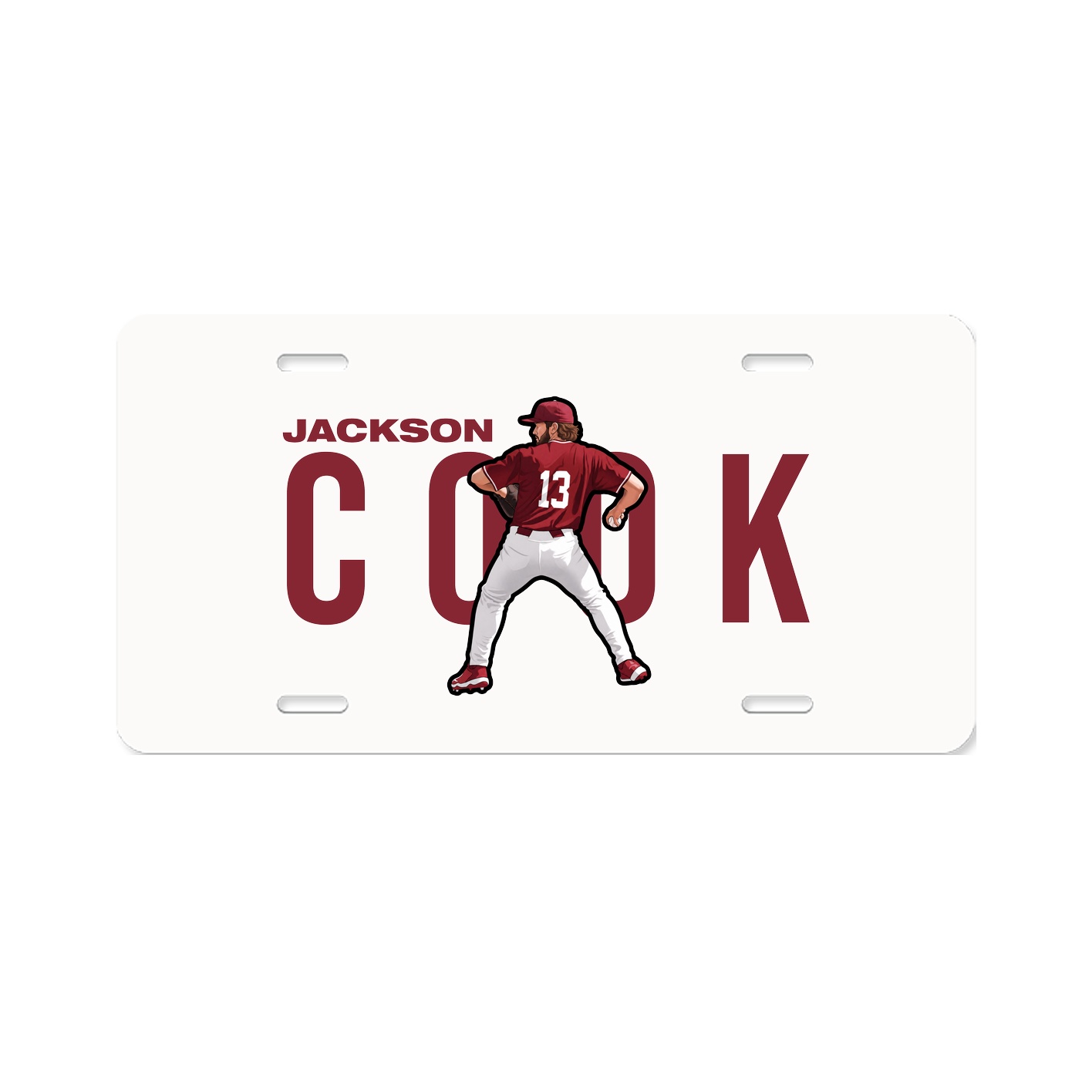 License Plate — Player Name in Classic