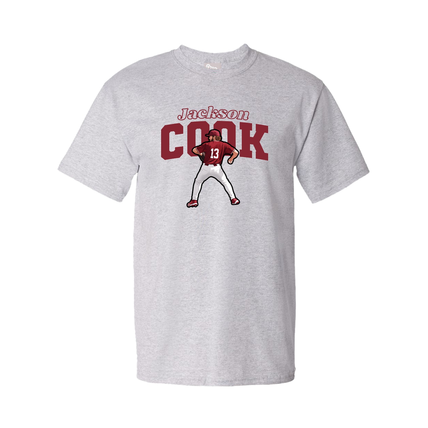 Tee — Name Arch in Grey