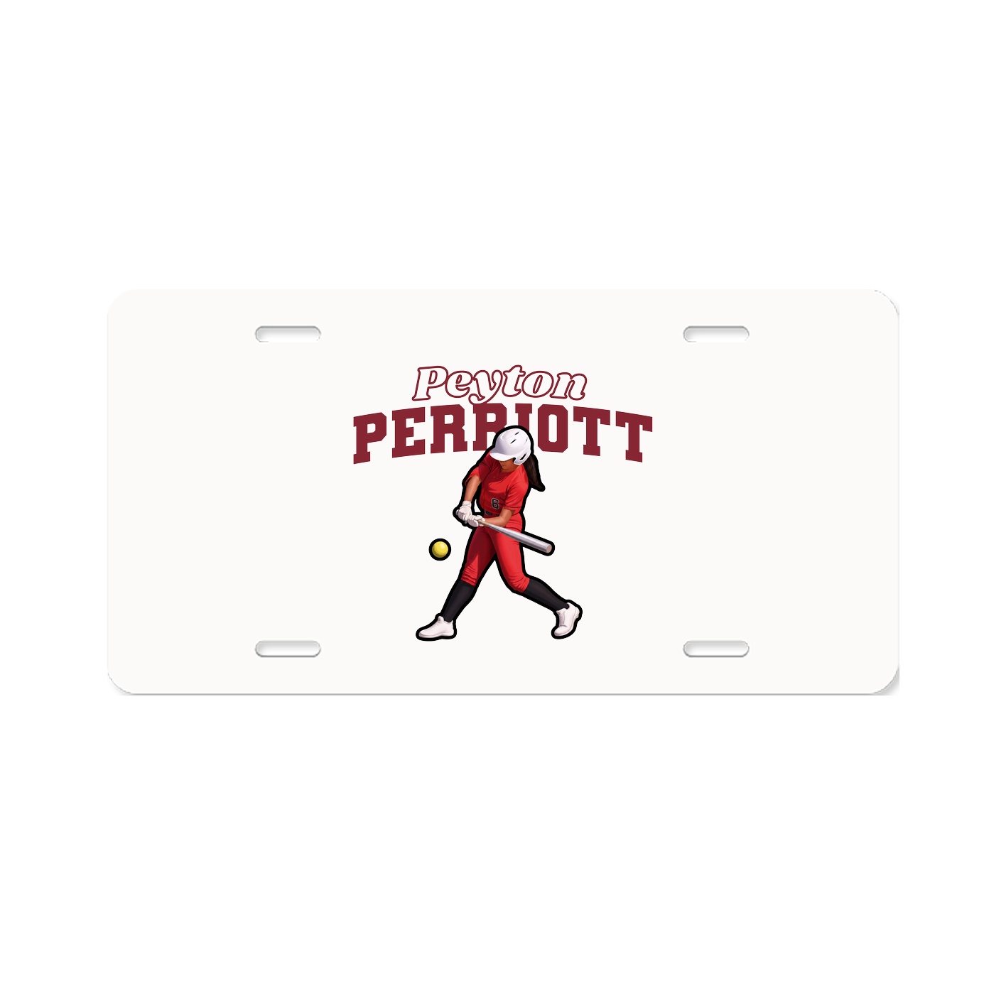 License Plate — Name Arch in Classic