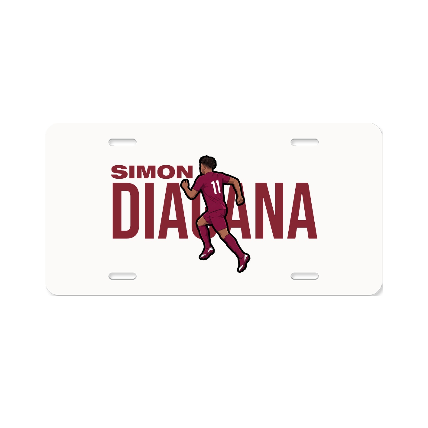License Plate — Player Name in Classic