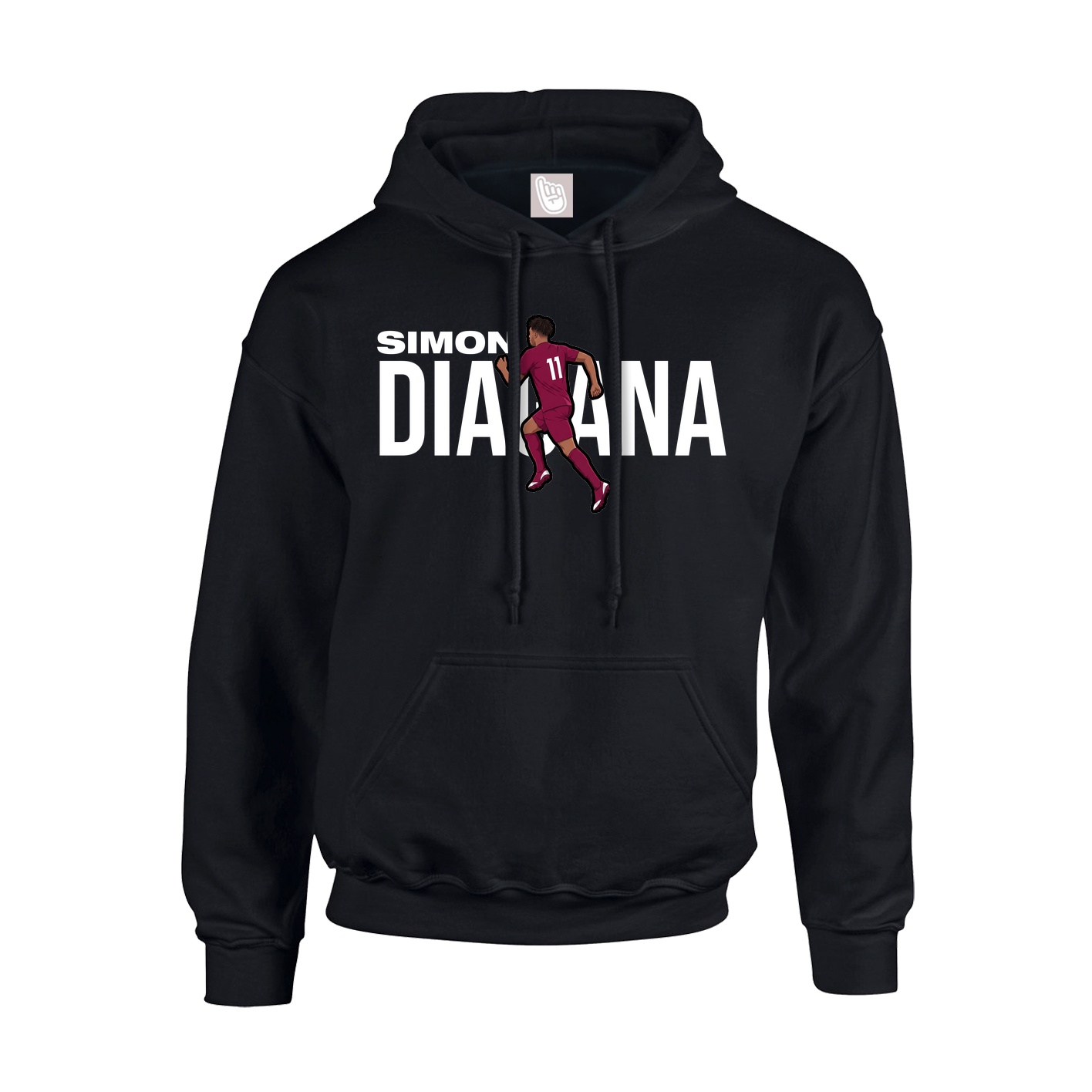 Hoodie — Player Name in Black