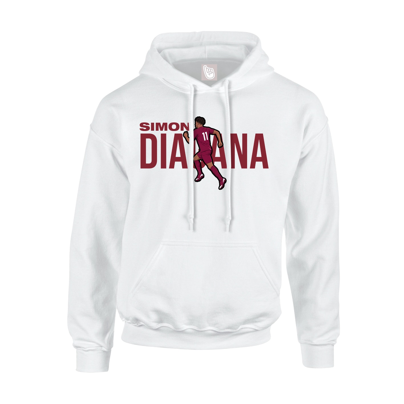 Youth Hoodie — Player Name in White