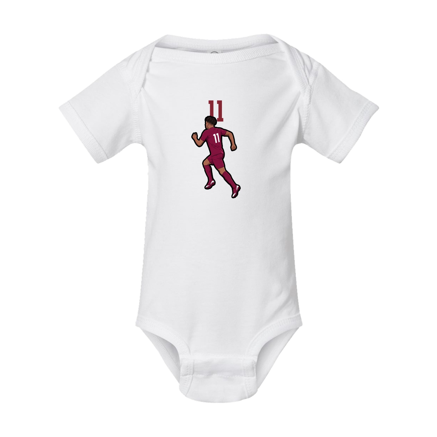 Baby Onesie — Number Top in White