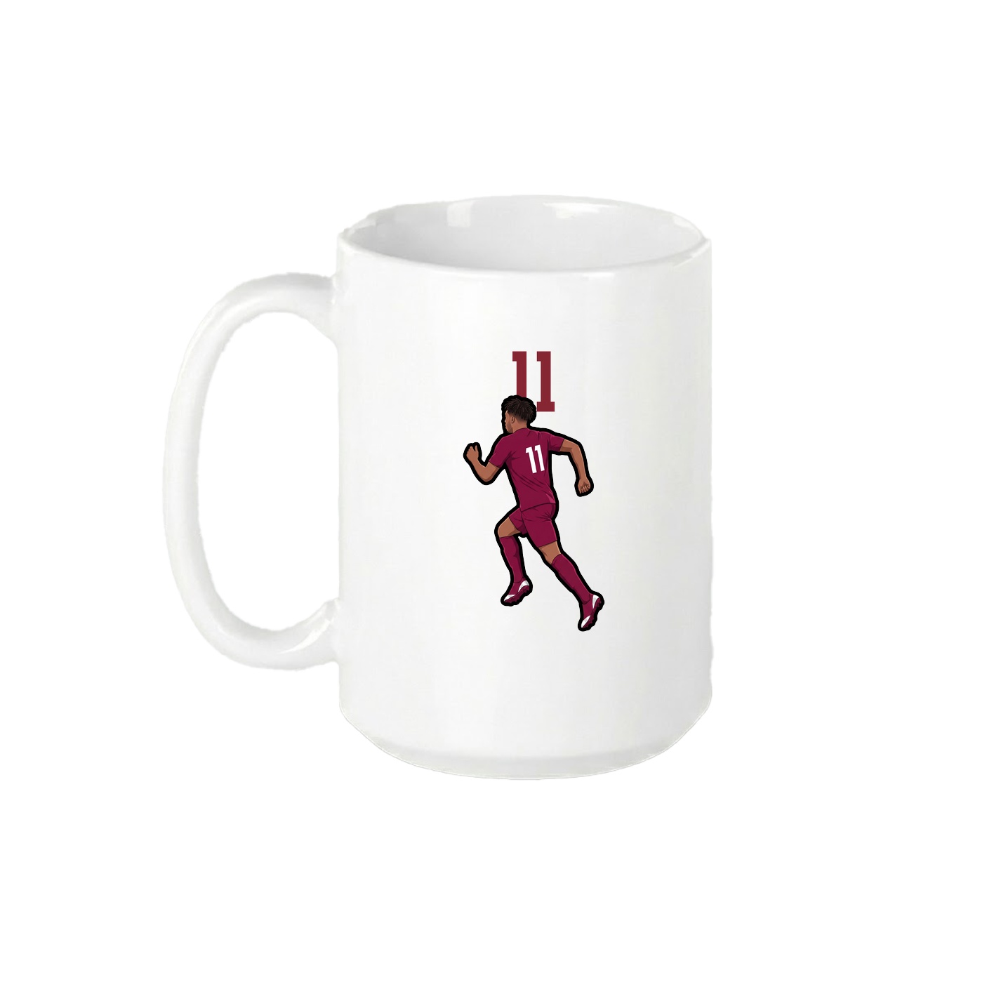 15oz Coffee Mug — Number Top in White