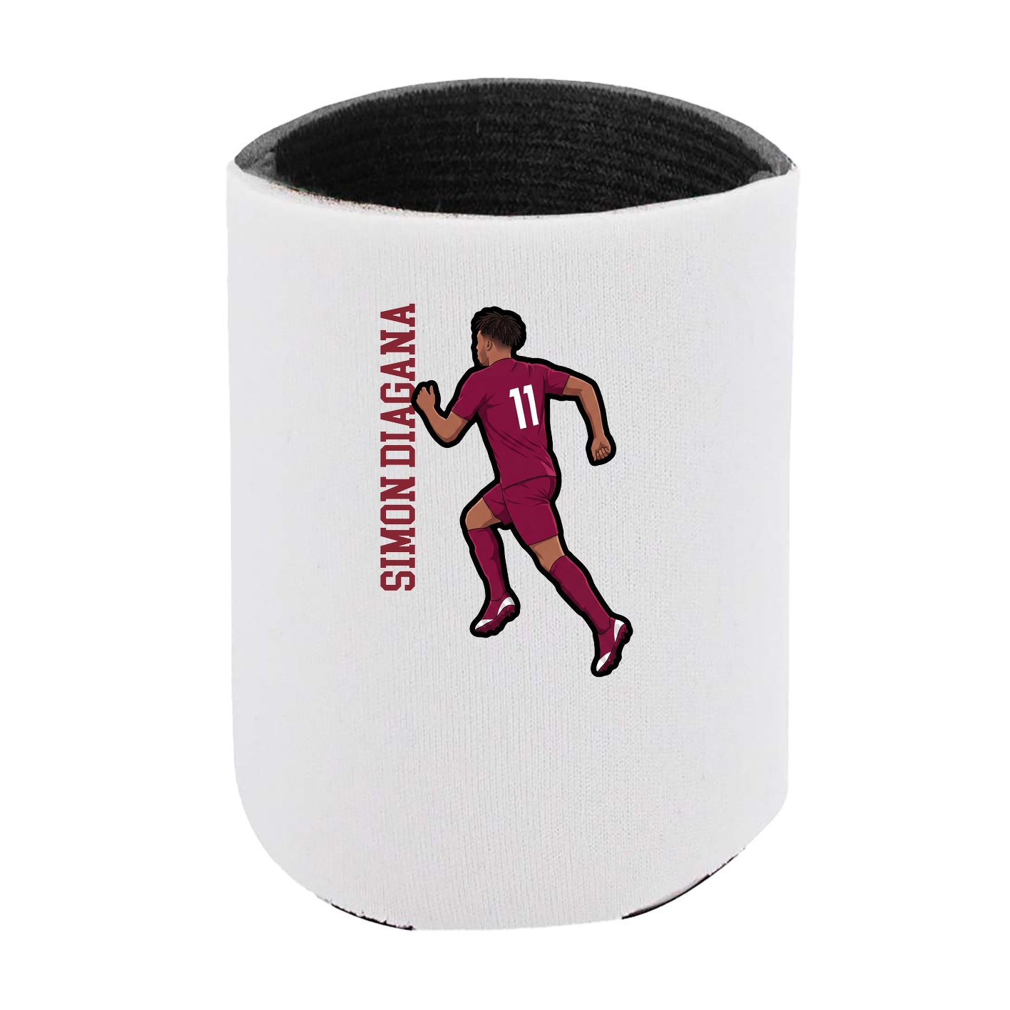 Can Holder — Name Vertical in White