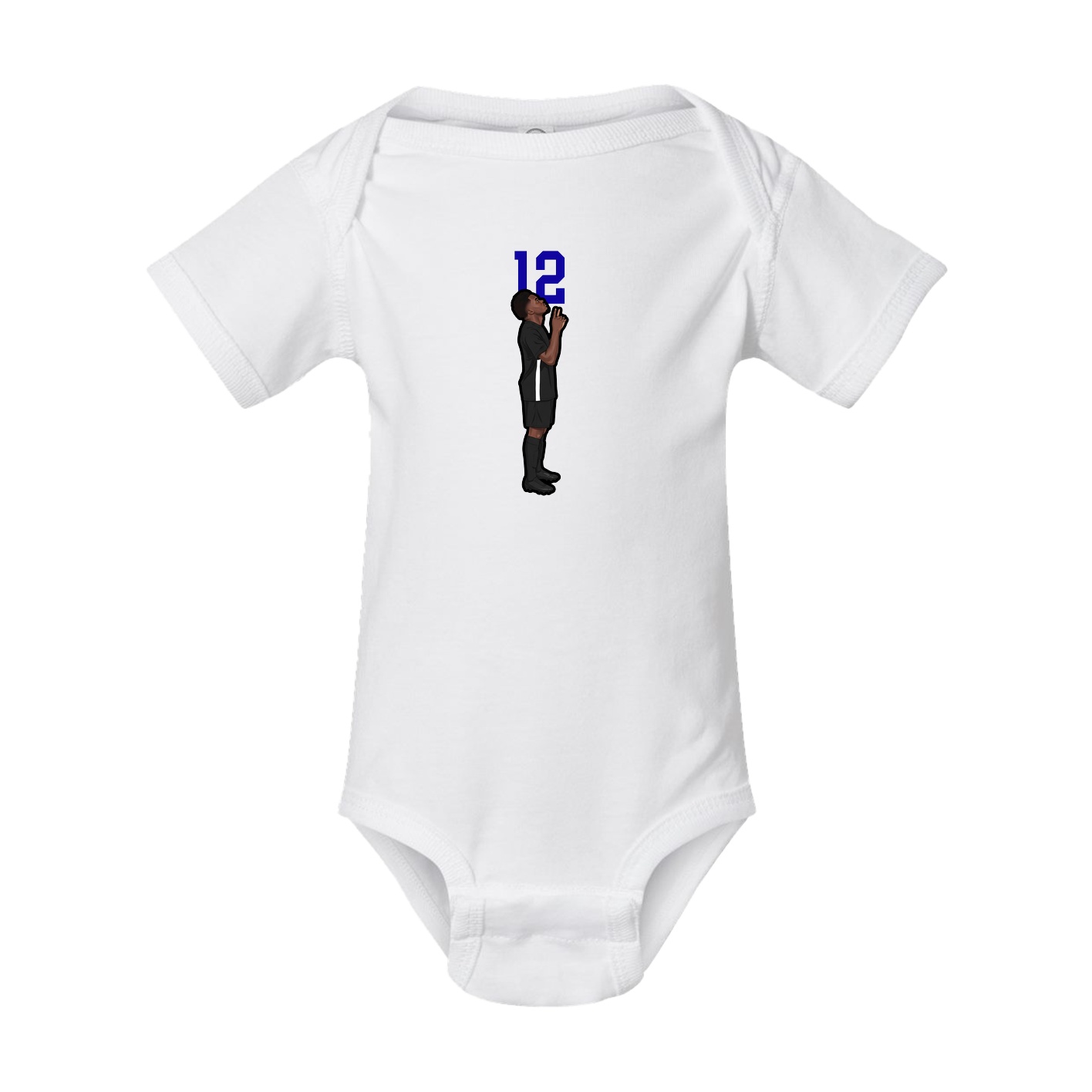 Baby Onesie — Number Top in White