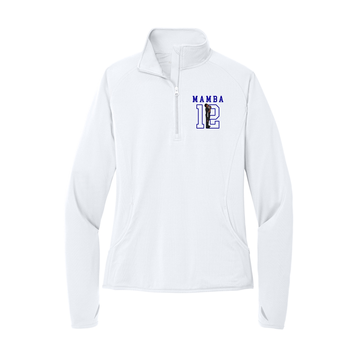 Women's Q-Zip Pullover — Shirsey in White