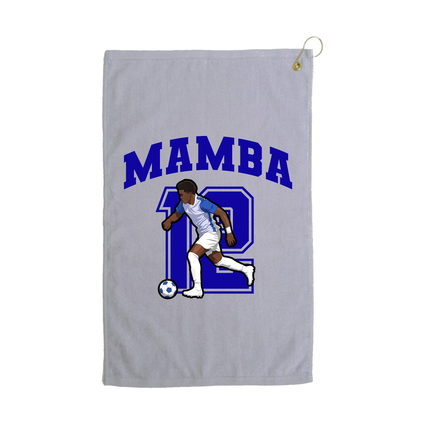 Golf Towel — Number in Grey