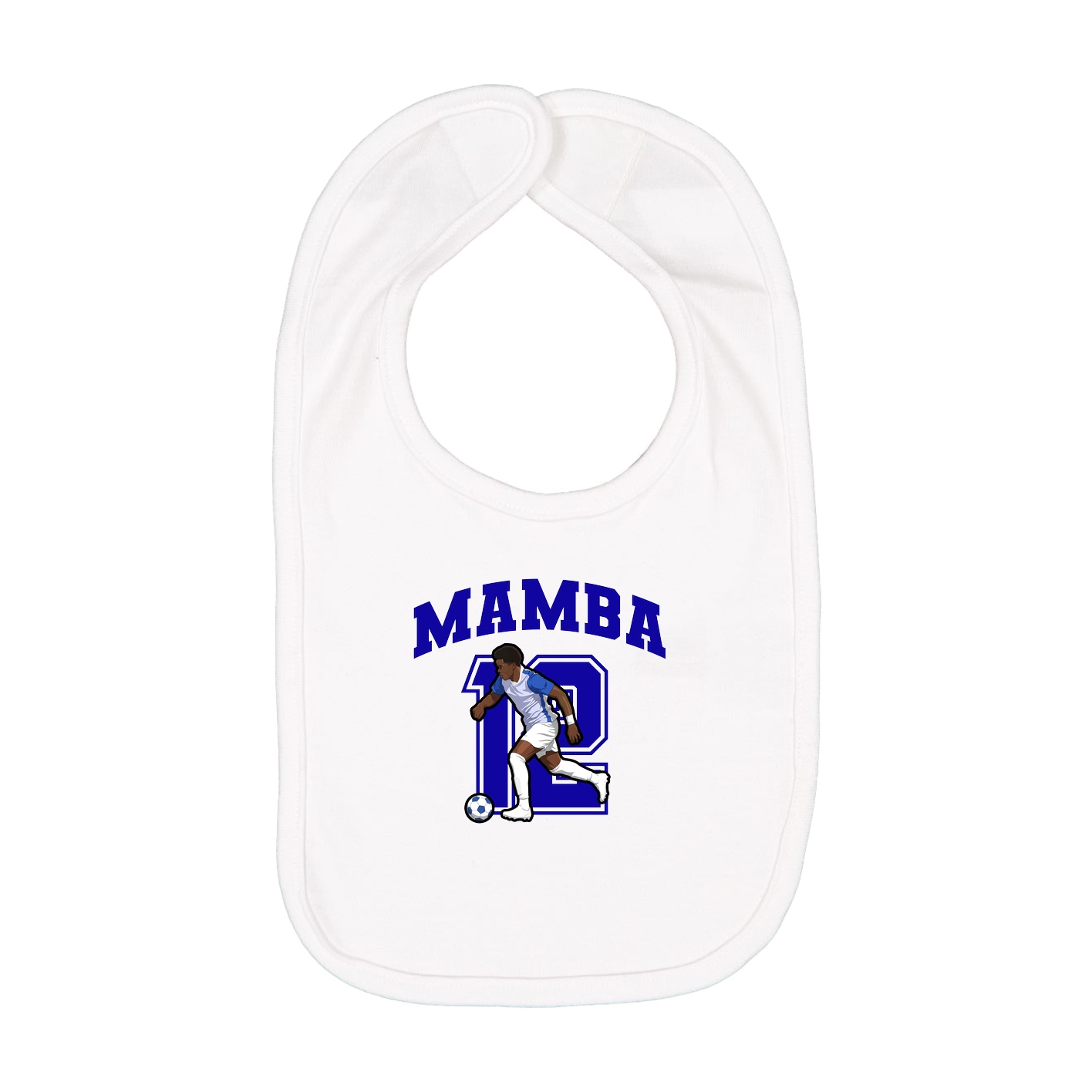 Infant Bib — Number in White