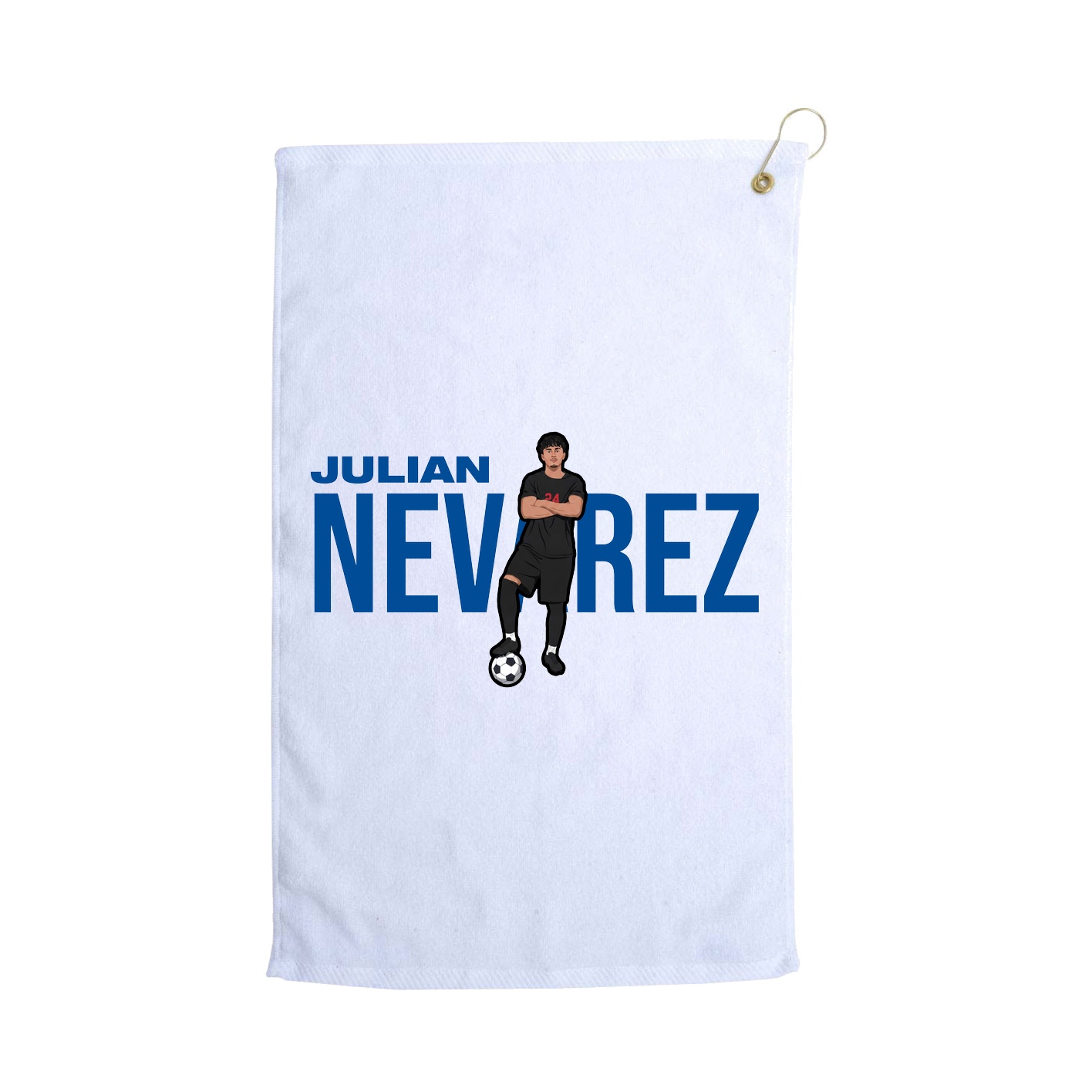 Golf Towel — Player Name in White