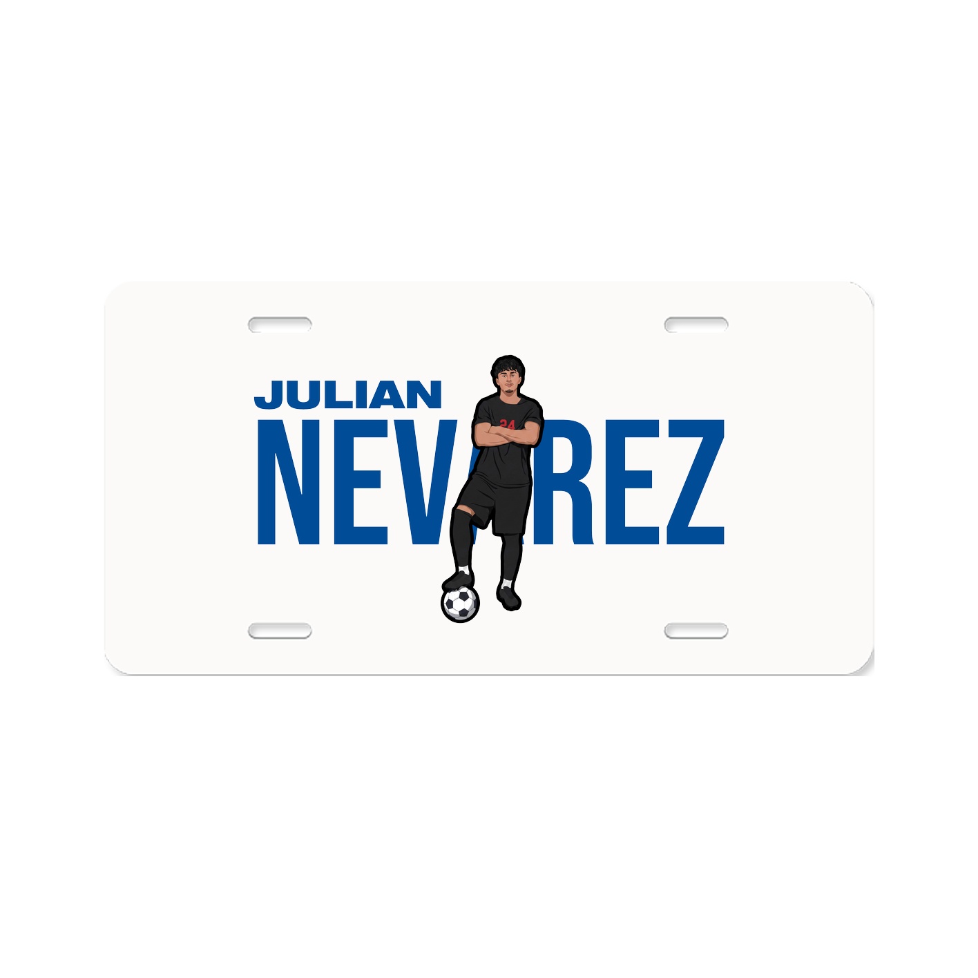 License Plate — Player Name in Classic