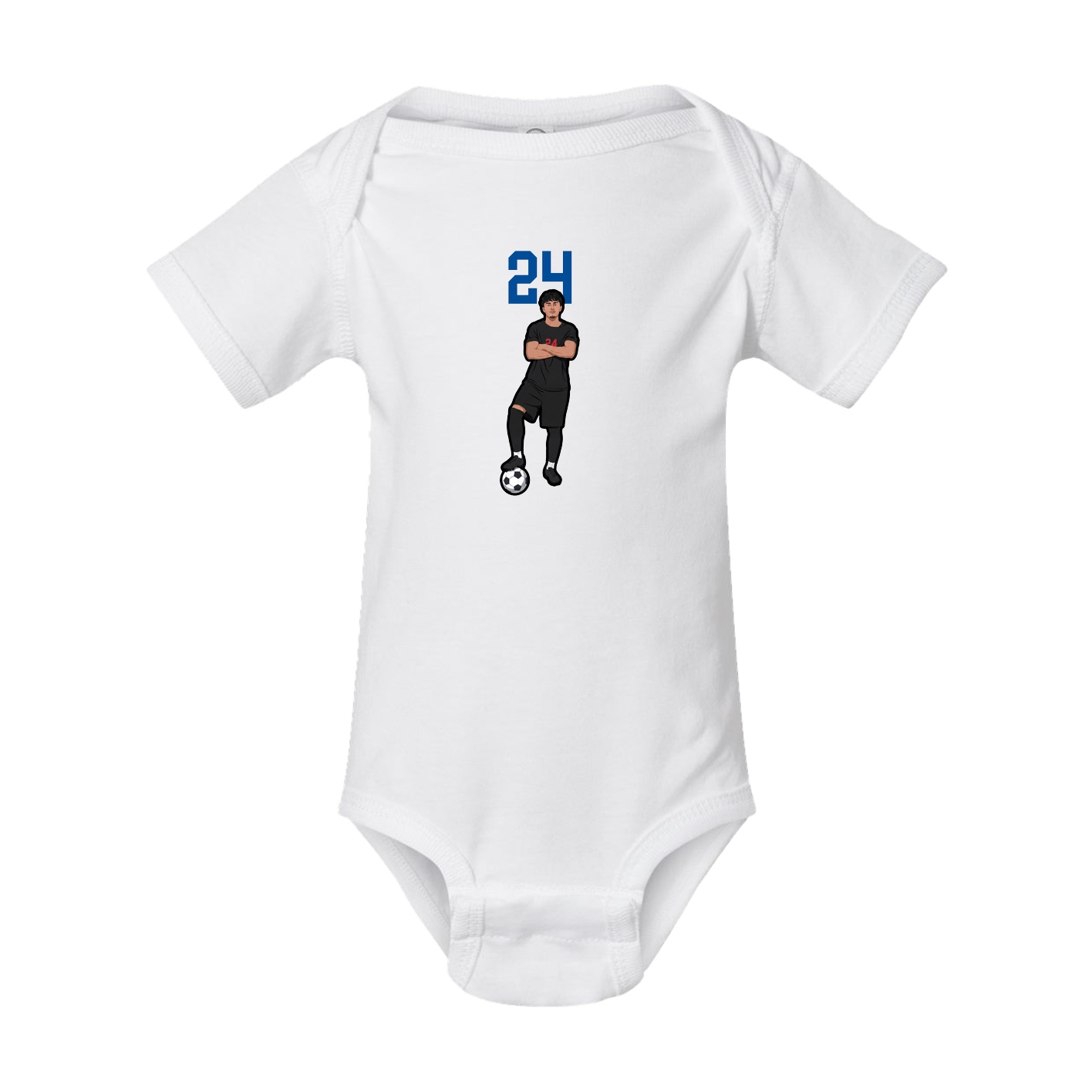 Baby Onesie — Number Top in White