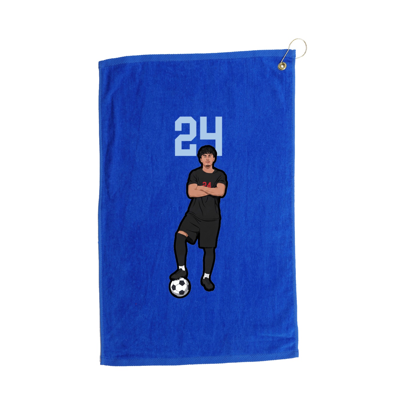 Golf Towel — Number Top in Royal
